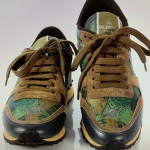 Valentino Camo Butterfly Rockrunner Sneaker